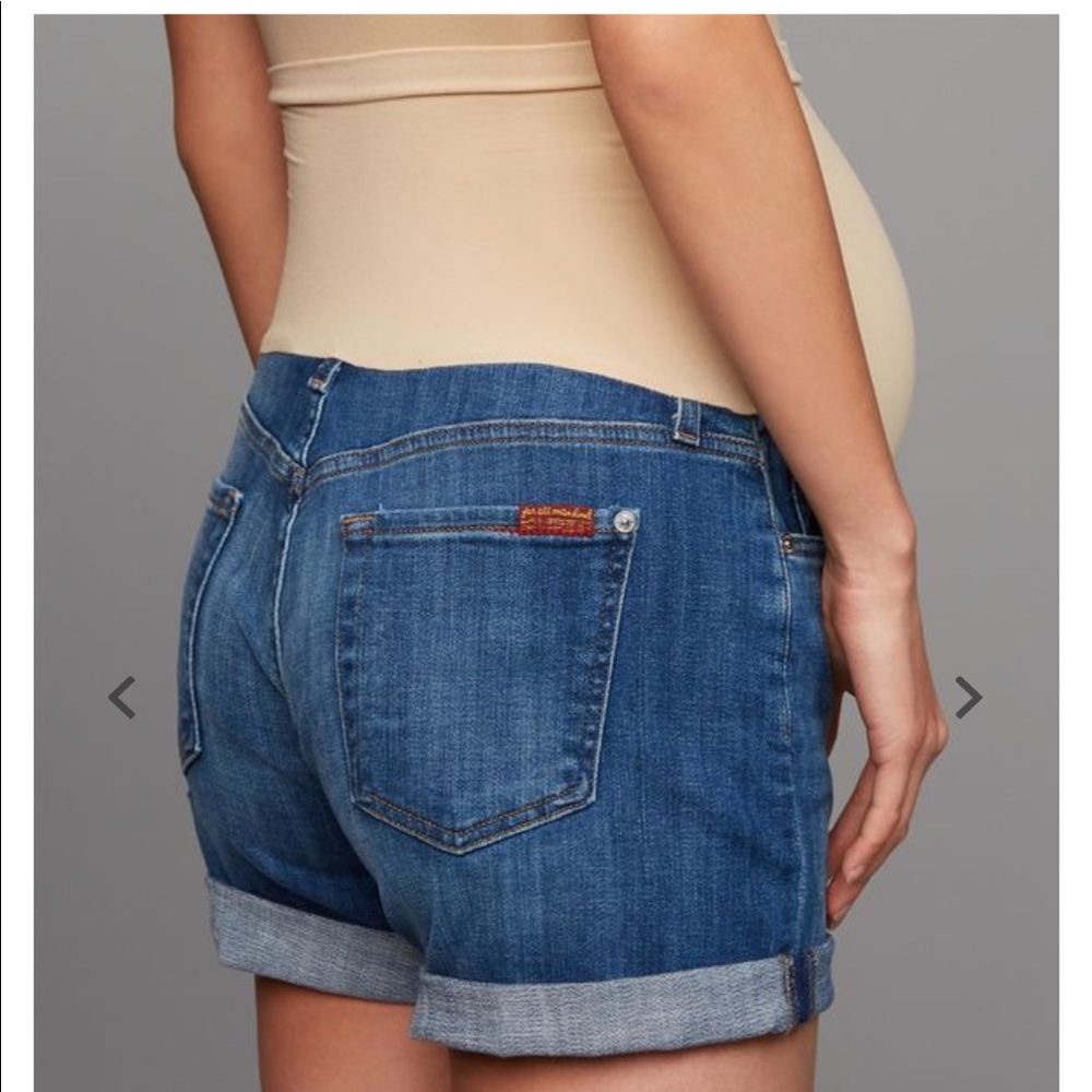 7 For All Mankind Maternity Shorts